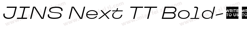 JINS Next TT Bold字体转换